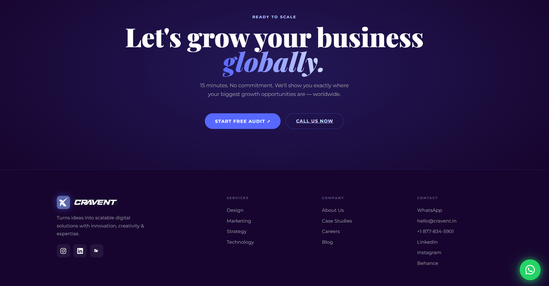 Footer & Contact